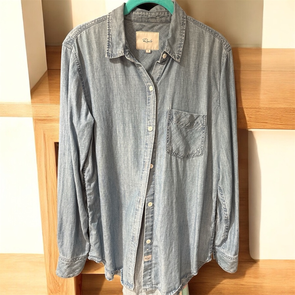 Rails Blue Button Down Shirt